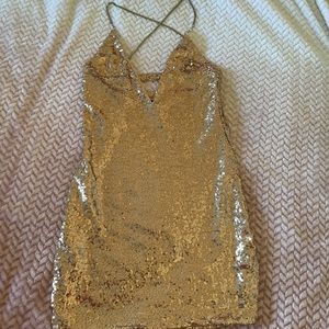 Pink sparkling Mini Dress